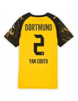 Borussia Dortmund Yan Couto #2 Domácí Dres pro Dámské 2025-26 Krátký Rukáv